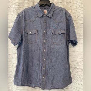 Mossimo men’s button up dress shirt western style